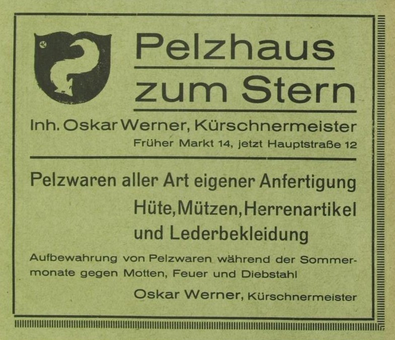 Hauptstra&szlig;e 12 (bis 1927 Hauptstra&szlig;e 17) / Kirchstra&szlig;e  Radeberg