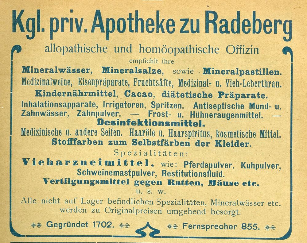 Hauptstraße 13 (1787 HNr. 80, bis 1927 Hauptstraße 7) Radeberg Hauptstraße 13 (1787 HNr. 80, bis 1927 Hauptstraße 7) Radeberg