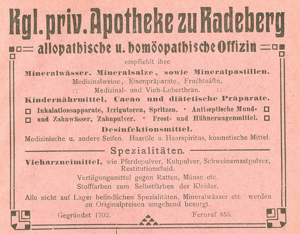 Hauptstraße 13 (1787 HNr. 80, bis 1927 Hauptstraße 7) Radeberg Hauptstraße 13 (1787 HNr. 80, bis 1927 Hauptstraße 7) Radeberg