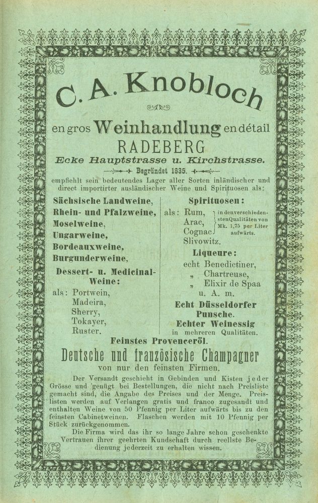Hauptstraße 14 (1787 HNr. 95, bis 1927 Hauptstraße 16) / Kirchstraße Radeberg Hauptstraße 14 (1787 HNr. 95, bis 1927 Hauptstraße 16) / Kirchstraße Radeberg