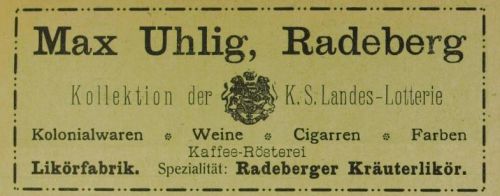 Hauptstra&szlig;e 19 (bis 1927 Hauptstra&szlig;e 10)  Radeberg