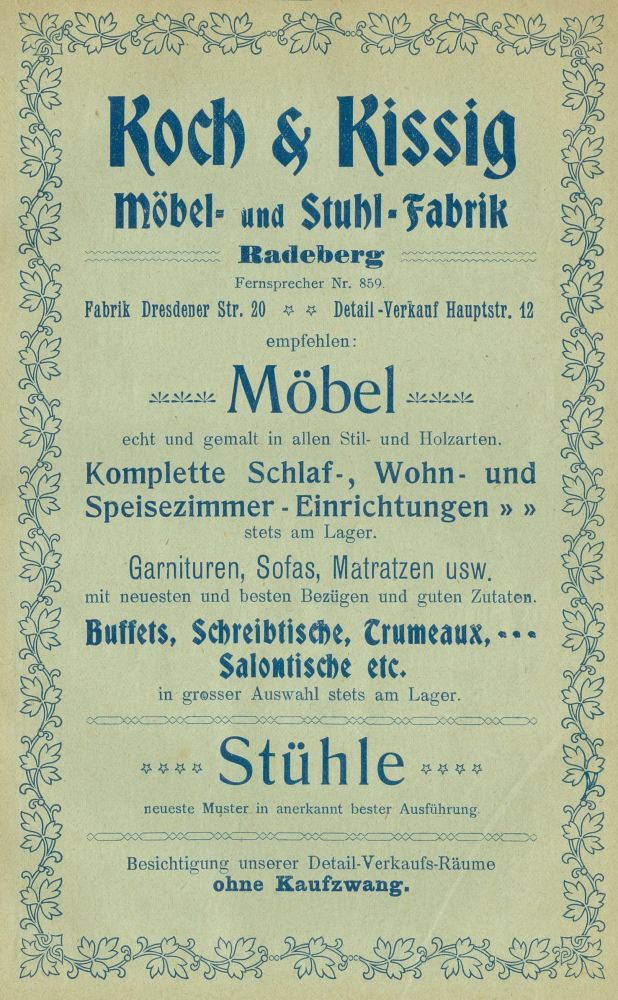 Hauptstraße 22 (1787 HNr. 90, bis 1927 Hauptstraße 12) Radeberg Hauptstraße 22 (1787 HNr. 90, bis 1927 Hauptstraße 12) Radeberg