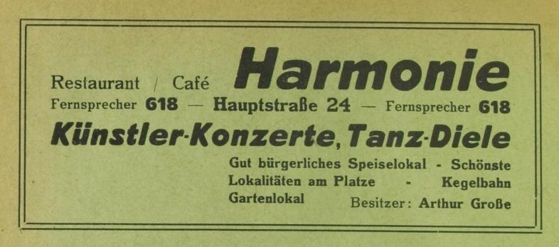 Hauptstraße 24 (bis 1910 Dresdener Straße 42, 1910 - 1927 Dresdener Straße 2)  Radeberg