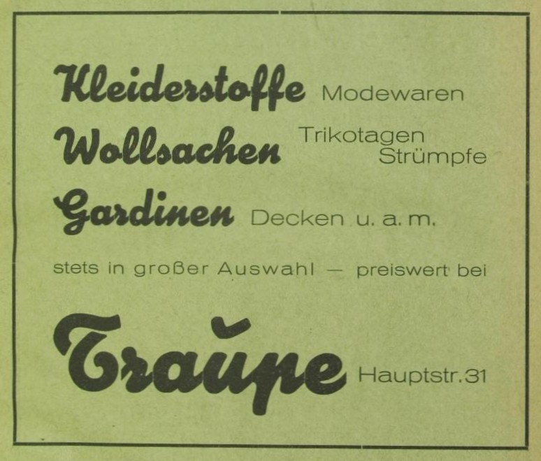 Hauptstra&szlig;e 31 (bis 1910 Dresdener Stra&szlig;e 5, 1910 - 1927 Dresdener Stra&szlig;e 9)  Radeberg