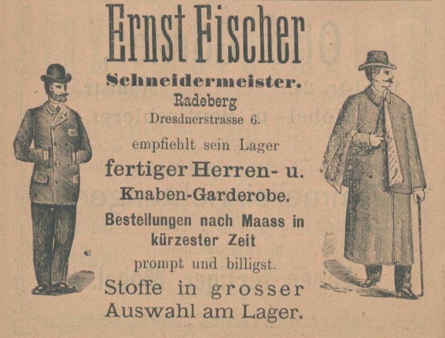 Hauptstra&szlig;e 33 (bis 1910 Dresdener Stra&szlig;e 6, 1910 - 1927 Dresdener Stra&szlig;e 11)  Radeberg
