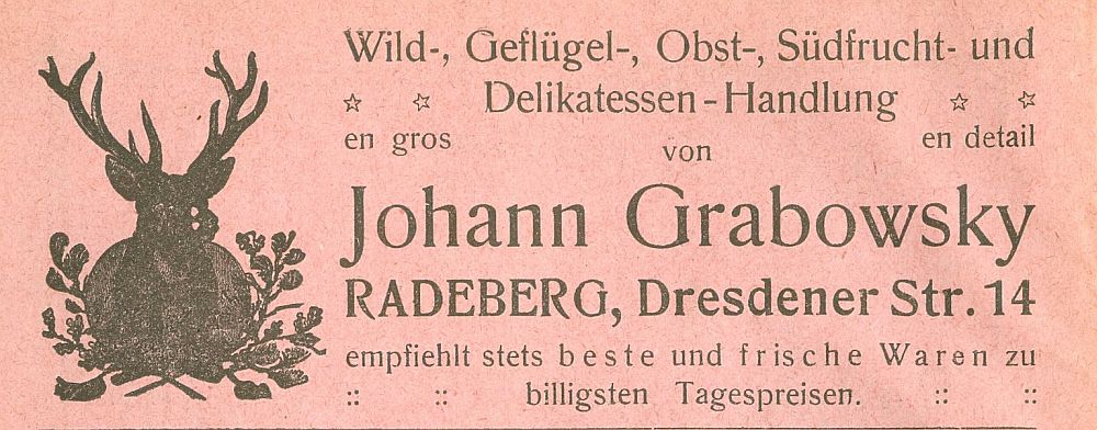 Hauptstraße 36 (1787 HNr. 246, 1880 Dresdner-straße 36, 1910 - 1927 Dresdener Straße 14) Radeberg Hauptstraße 36 (1787 HNr. 246, 1880 Dresdner-straße 36, 1910 - 1927 Dresdener Straße 14) Radeberg