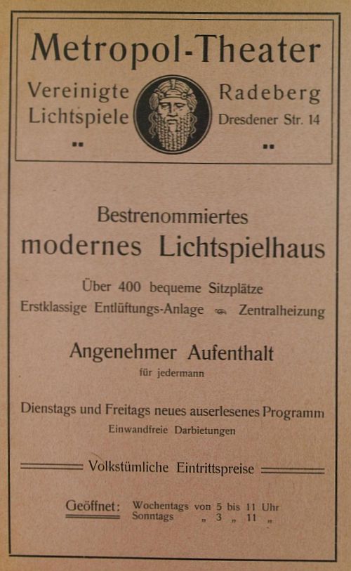 Hauptstra&szlig;e 36 (bis 1910 Dresdener Stra&szlig;e 36, 1910 - 1927 Dresdener Stra&szlig;e 14)  Radeberg