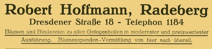 Hauptstra&szlig;e 40 (1787 HNr. 244, vor 1910 Dresdener Stra&szlig;e 34, 1910 - 1927 Dresdener Stra&szlig;e 18)  Radeberg
