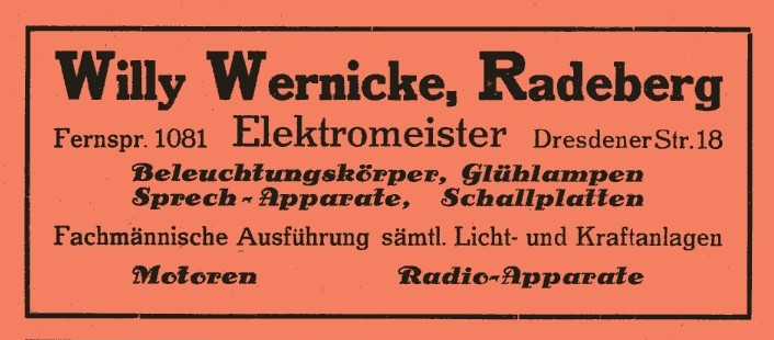 Hauptstra&szlig;e 40 (1787 HNr. 244, vor 1910 Dresdener Stra&szlig;e 34, 1910 - 1927 Dresdener Stra&szlig;e 18)  Radeberg