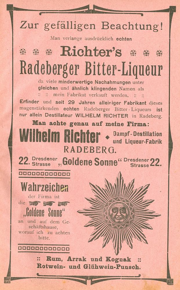 Hauptstraße 44 (vor 1910 Dresdener Straße 32, 1910 - 1927 Dresdener Straße 22) Radeberg Hauptstraße 44 (vor 1910 Dresdener Straße 32, 1910 - 1927 Dresdener Straße 22) Radeberg