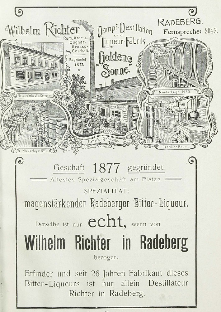 Hauptstra&szlig;e 44 (bis 1910 Dresdener Stra&szlig;e 32, 1910 - 1927 Dresdener Stra&szlig;e 22)  Radeberg
