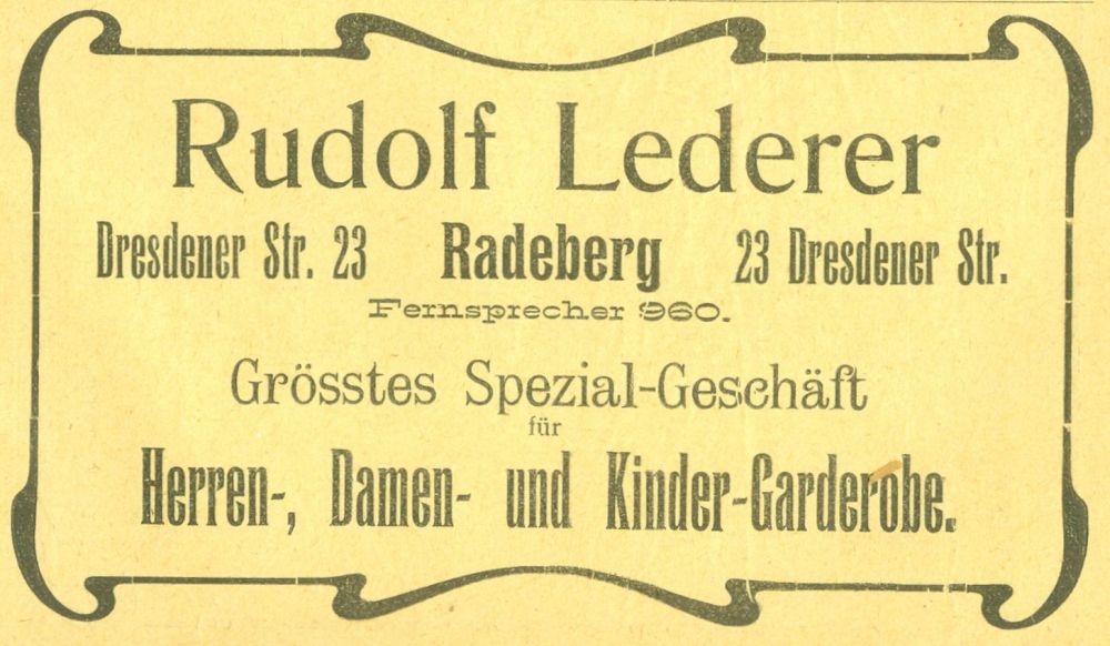Hauptstraße 45 (1787 HNr. 210, vor 1910 Dresdener Straße 12, 1910 - 1927 Dresdener Straße 23) Radeberg Hauptstraße 45 (1787 HNr. 210, vor 1910 Dresdener Straße 12, 1910 - 1927 Dresdener Straße 23) Radeberg
