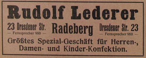 Hauptstra&szlig;e 45 (1787 HNr. 210, vor 1910 Dresdener Stra&szlig;e 12, 1910 - 1927 Dresdener Stra&szlig;e 23)  Radeberg