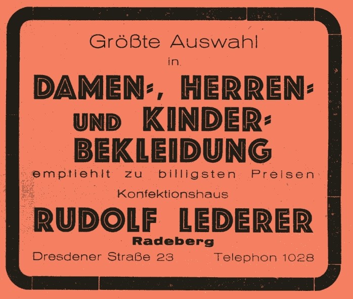Hauptstra&szlig;e 45 (1787 HNr. 210, vor 1910 Dresdener Stra&szlig;e 12, 1910 - 1927 Dresdener Stra&szlig;e 23)  Radeberg