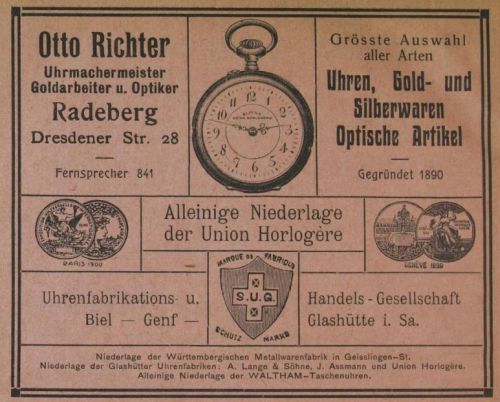 Hauptstraße 50 (bis 1910 Dresdener Straße 27, 1910 - 1927 Dresdener Straße 28) Radeberg Hauptstraße 50 (bis 1910 Dresdener Straße 27, 1910 - 1927 Dresdener Straße 28) Radeberg