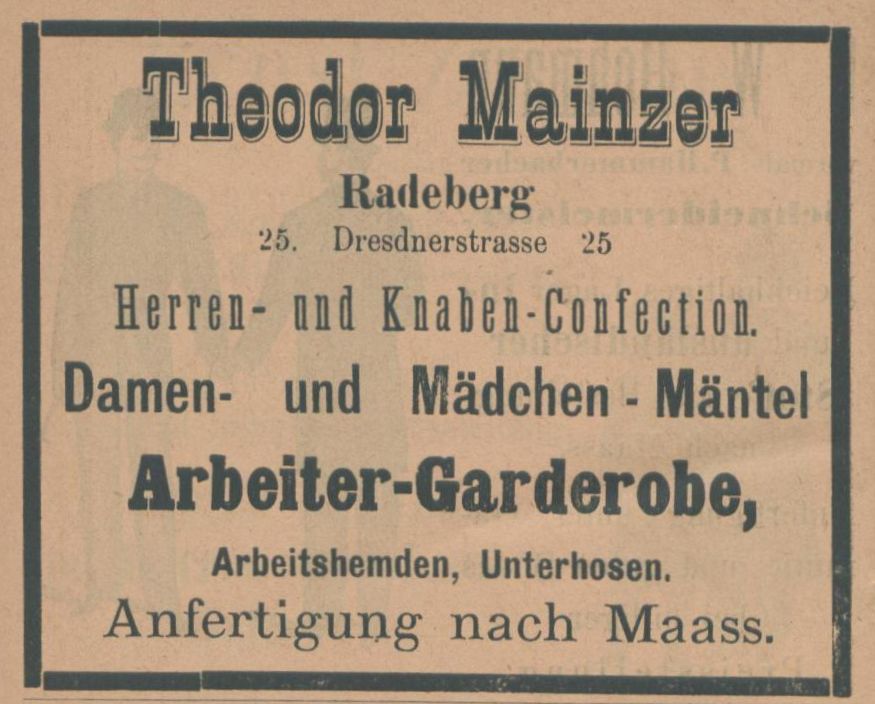 Hauptstra&szlig;e 54 (bis 1910 Dresdener Stra&szlig;e 25, 1910 - 1927 Dresdener Stra&szlig;e 32)  Radeberg
