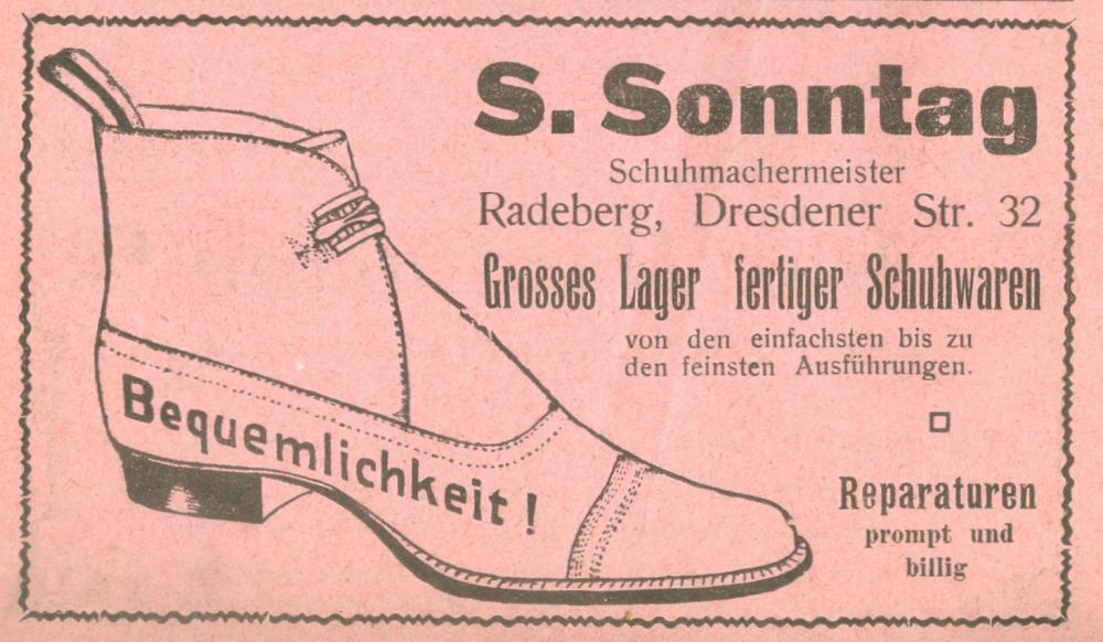 Hauptstraße 54 (1787 HNr. 225, vor 1910 Dresdener Straße 25, 1910 - 1927 Dresdener Straße 32) Radeberg Hauptstraße 54 (1787 HNr. 225, vor 1910 Dresdener Straße 25, 1910 - 1927 Dresdener Straße 32) Radeberg