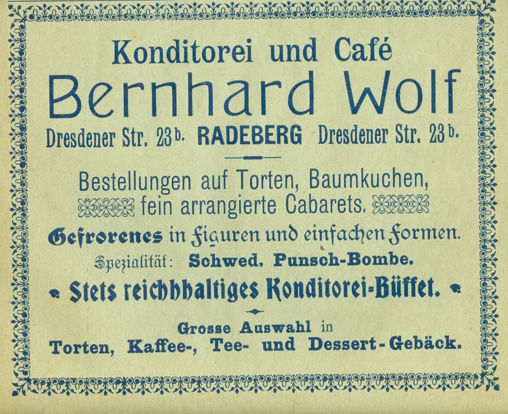 Hauptstra&szlig;e 60 (vor 1910 Dresdener Stra&szlig;e 23b, 1910 - 1927 Dresdener Stra&szlig;e 38)  Radeberg