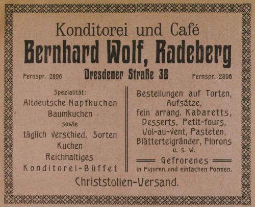 Hauptstra&szlig;e 60 (vor 1910 Dresdener Stra&szlig;e 23b, 1910 - 1927 Dresdener Stra&szlig;e 38)  Radeberg