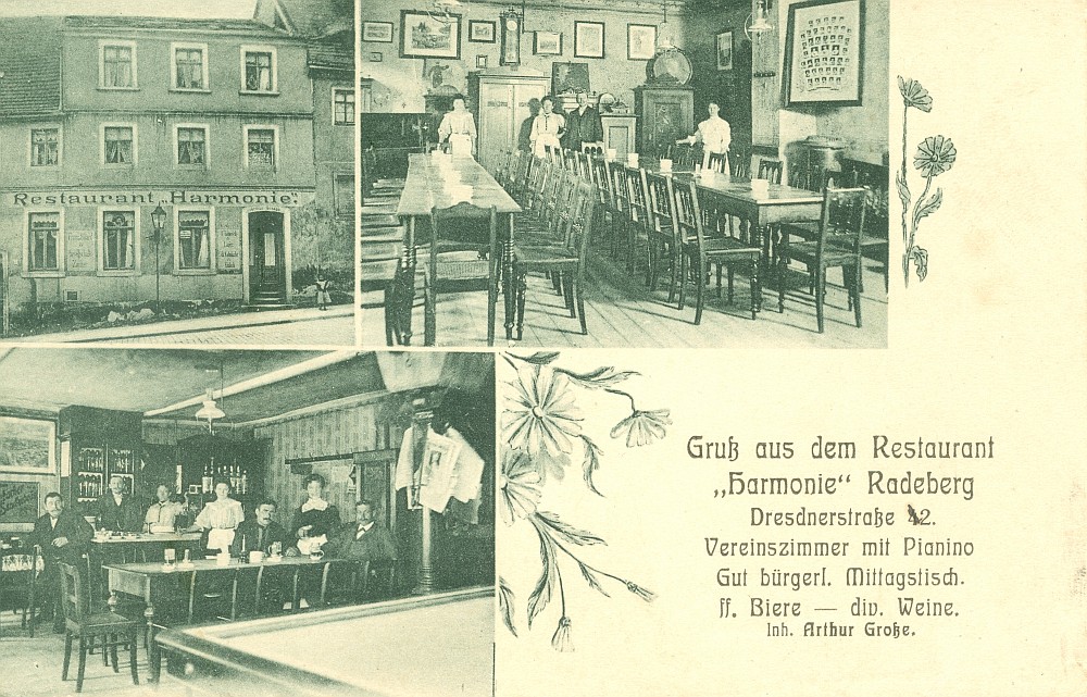 Hauptstraße 24 (bis 1910 Dresdener Straße 42, 1910 - 1927 Dresdener Straße 2)  Radeberg