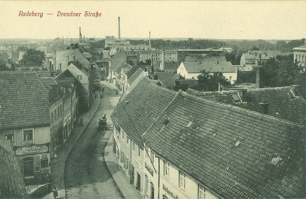 Hauptstra&szlig;e Blickrichtung Markt  Radeberg