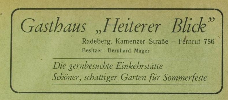 Kamenzer Stra&szlig;e 20  Radeberg
