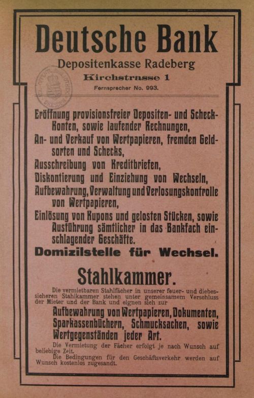 Kirchstra&szlig;e 1  Radeberg