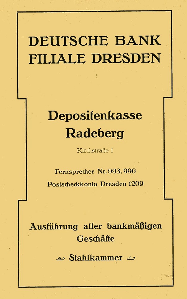 Kirchstra&szlig;e 1  Radeberg