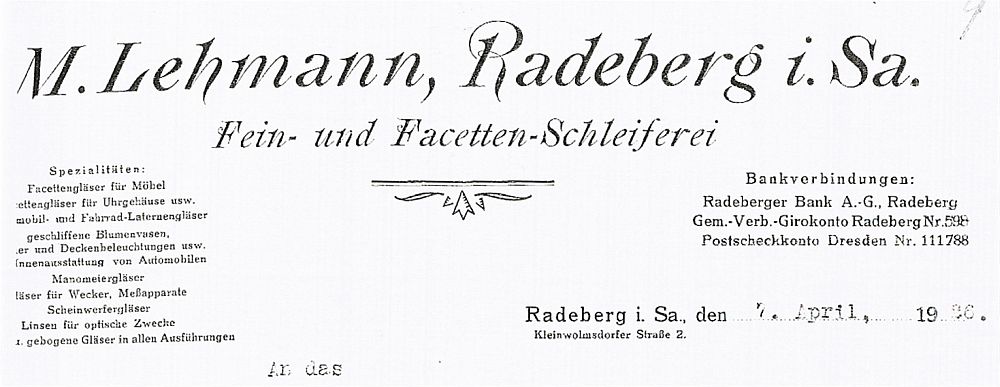 Kleinwolmsdorfer Stra&szlig;e 2 (bis 1896 Kleinwolmsdorfer Stra&szlig;e 12)  Radeberg