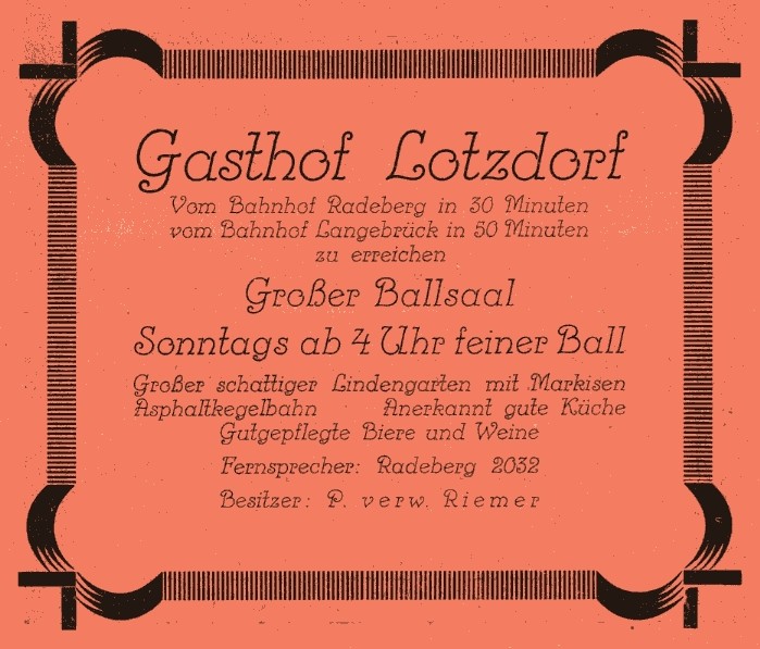 Lotzdorfer Stra&szlig;e 41 / An den Dreih&auml;usern  Radeberg