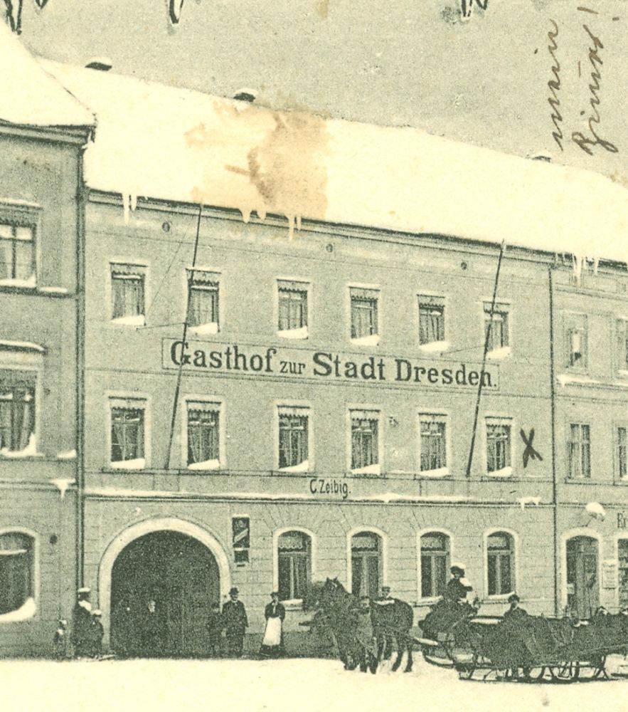 Markt 2 (1787 HNr. 10, vor 1903 Am Markt 2) Radeberg Markt 2 (1787 HNr. 10, vor 1903 Am Markt 2) Radeberg