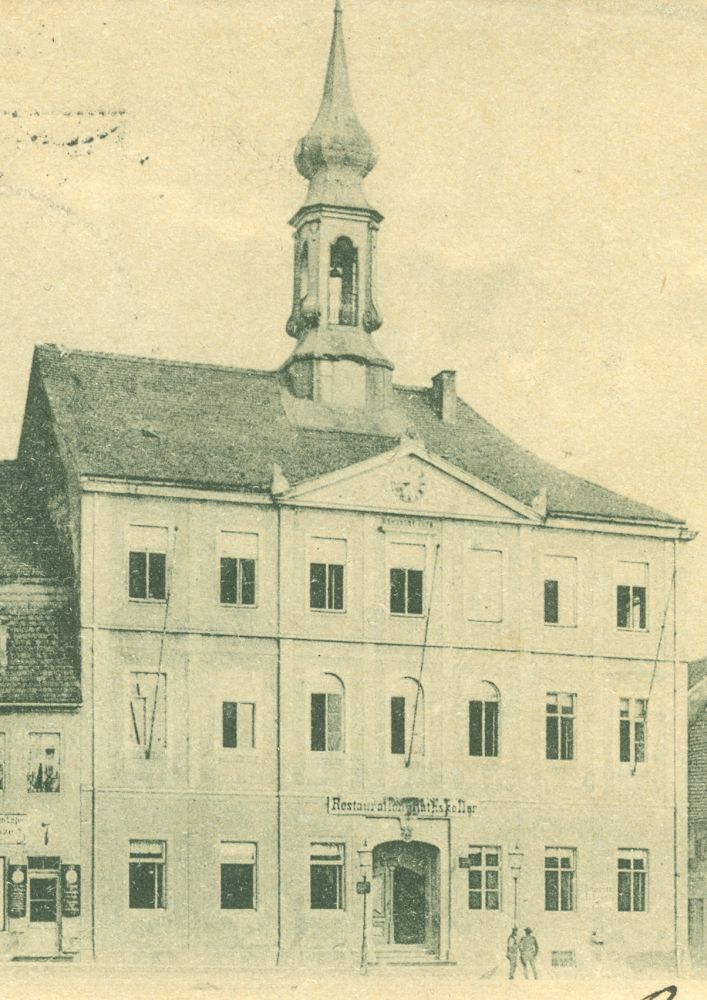 Markt 19 (1787 HNr. 113-115, vor 1903 Am Markt 19) / Oberstraße Radeberg Markt 19 (1787 HNr. 113-115, vor 1903 Am Markt 19) / Oberstraße Radeberg