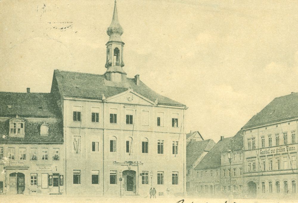 Markt 19 (vor 1905 Am Markt 19) / Oberstra&szlig;e  Radeberg