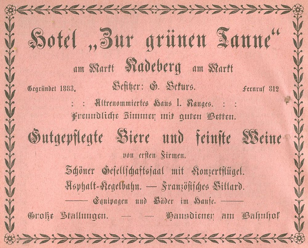 Markt 1 (1787 HNr. 9, vor 1903 Am Markt 1) Radeberg Markt 1 (1787 HNr. 9, vor 1903 Am Markt 1) Radeberg