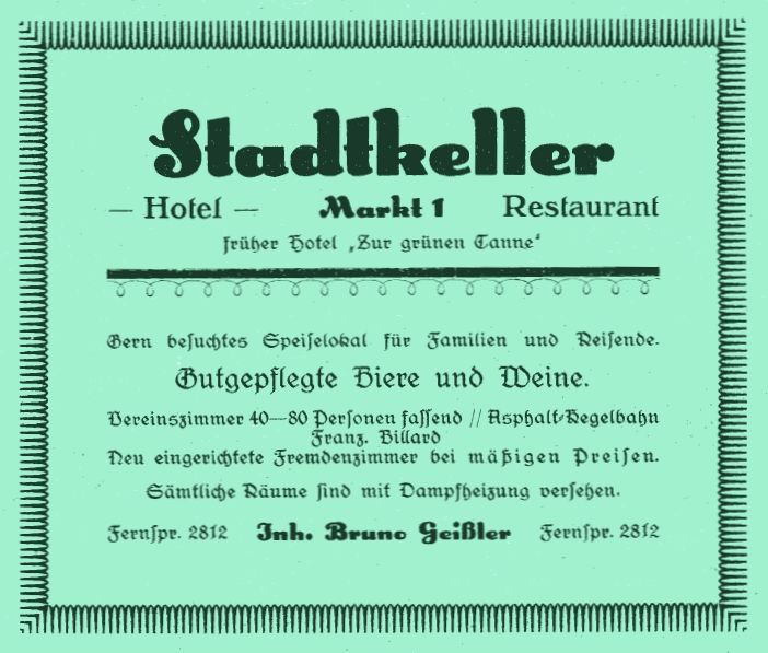 Markt 1 (1787 HNr. 9, vor 1903 Am Markt 1)  Radeberg