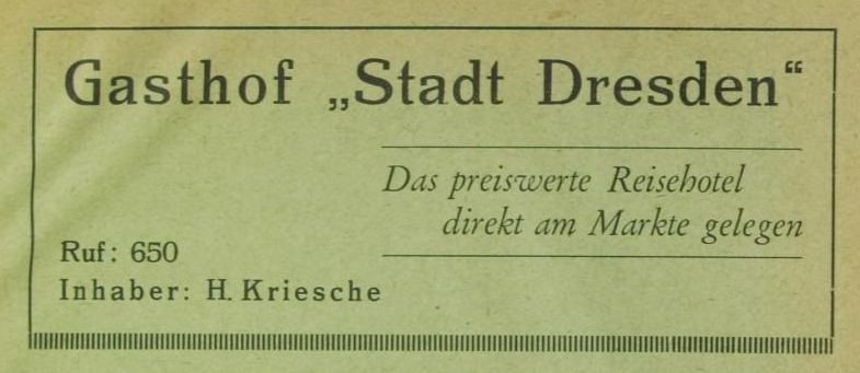 Markt 2 (1787 HNr. 10, vor 1903 Am Markt 2) Radeberg Markt 2 (1787 HNr. 10, vor 1903 Am Markt 2) Radeberg