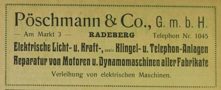 Markt 3 (vor 1905 Am Markt 3)  Radeberg