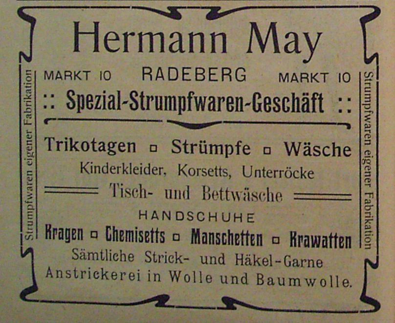 Markt 10 (vor 1905 Am Markt 10)  Radeberg