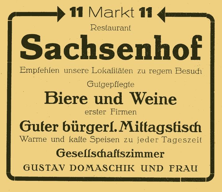 Markt 11 (vor 1905 Am Markt 11)  Radeberg