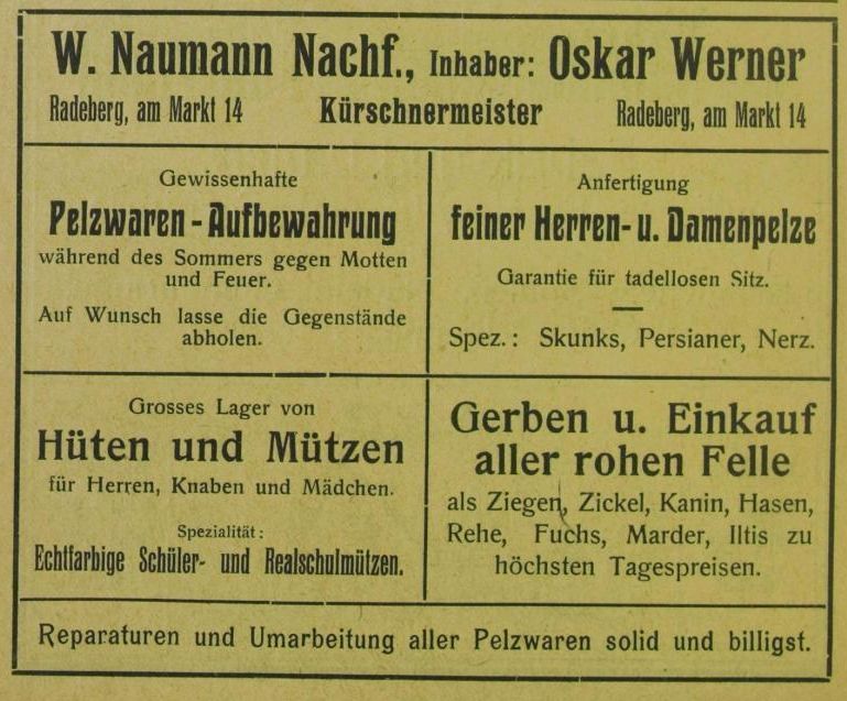 Markt 14 (1787 HNr. 62, vor 1903 Am Markt 14)  Radeberg