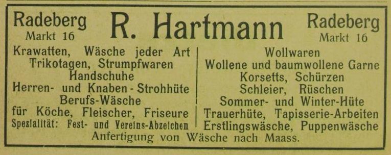 Markt 16 (1787 HNr. 64, vor 1903 Am Markt 16)  Radeberg