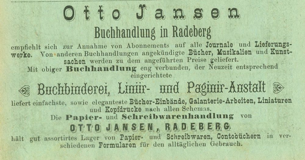 Markt 18 (1787 HNr. 112, vor 1905 Am Markt 18)  Radeberg