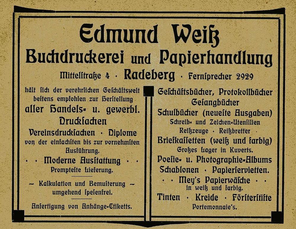 Mittelstra&szlig;e 4 / Pirnaer Stra&szlig;e  Radeberg