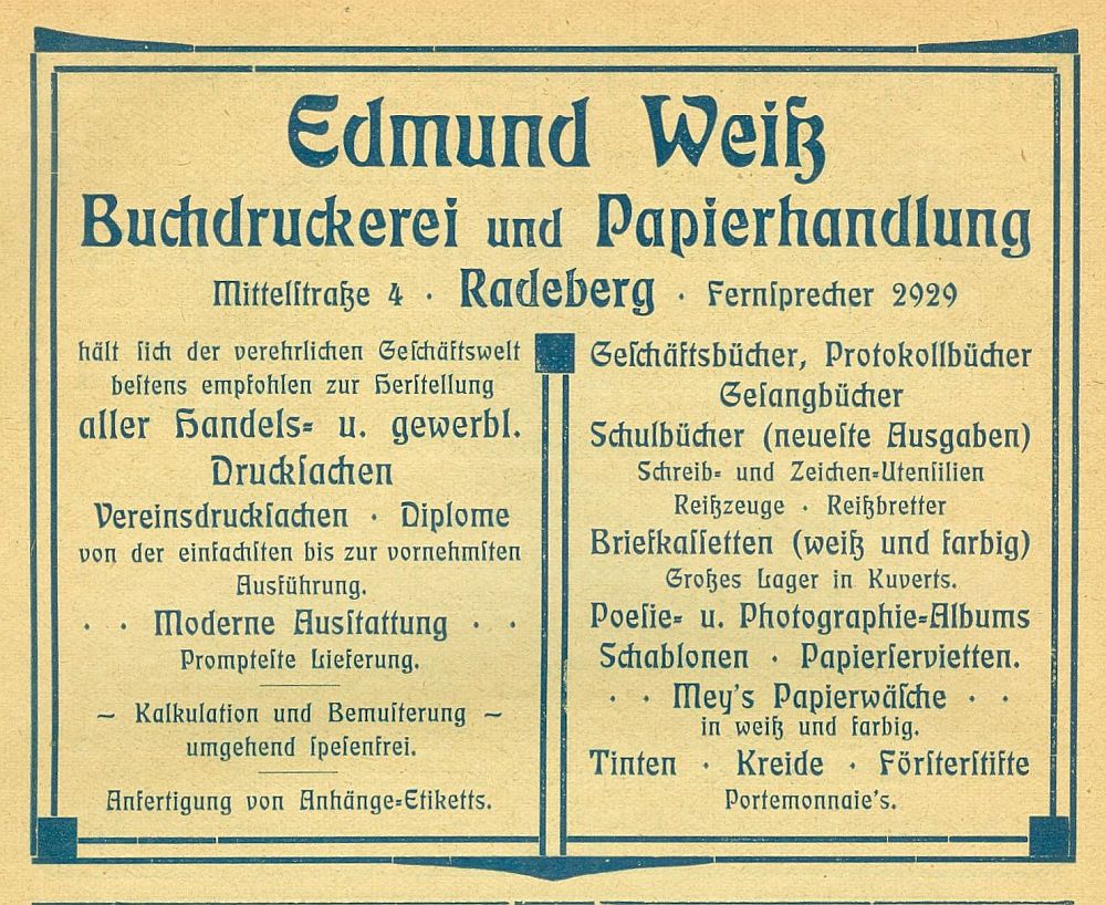 Mittelstraße 4 / Pirnaer Straße (1787 HNr. 57) Radeberg Mittelstraße 4 / Pirnaer Straße (1787 HNr. 57) Radeberg