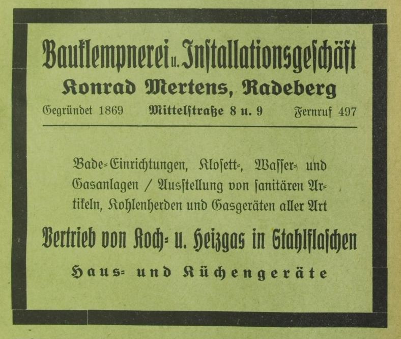 Mittelstraße 8  Radeberg