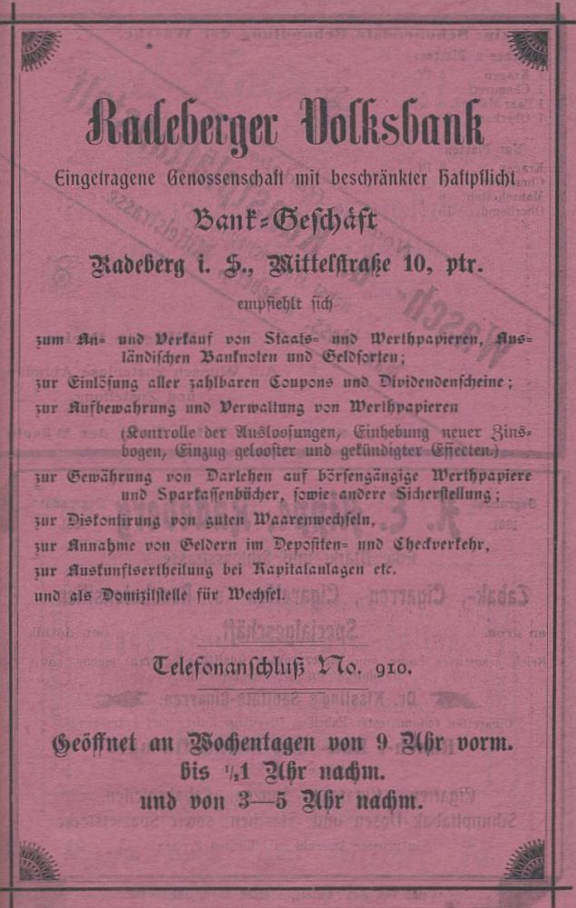 Mittelstra&szlig;e 10  Radeberg