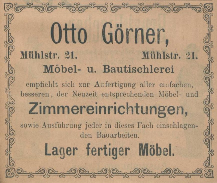 M&uuml;hlstra&szlig;e 21  Radeberg