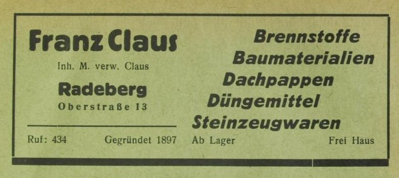 Oberstra&szlig;e 13 (1787 HNr. 130)  Radeberg