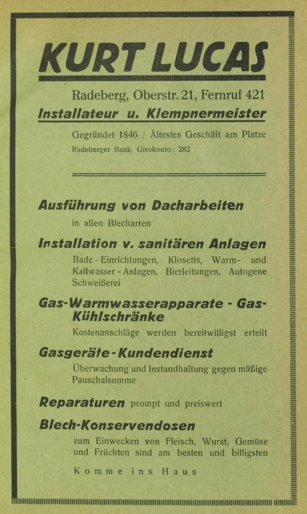 Oberstra&szlig;e 21  Radeberg