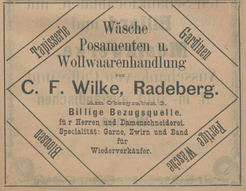 Obergraben 3 (1787 HNr. 254)  Radeberg